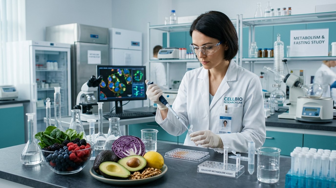 Biochemical laboratory analysis of cellular fasting metabolism and insulin receptor pathways